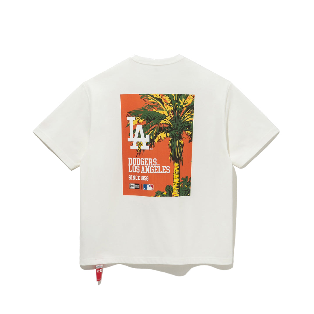 Los Angeles Dodgers MLB Poster White Short Sleeve T-Shirt