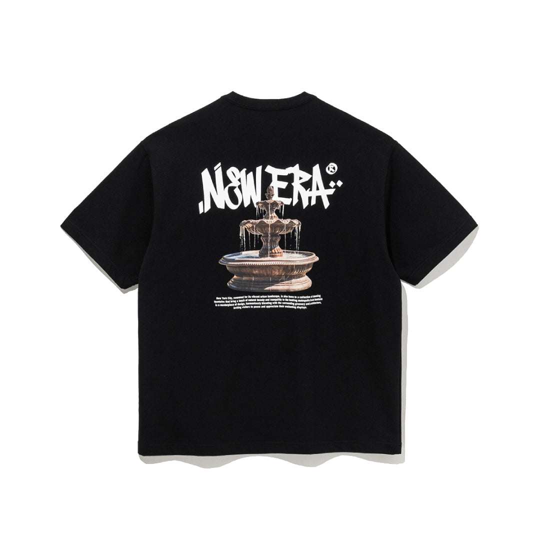 New Era Water Fountain Black Short Sleeve T-Shirt
