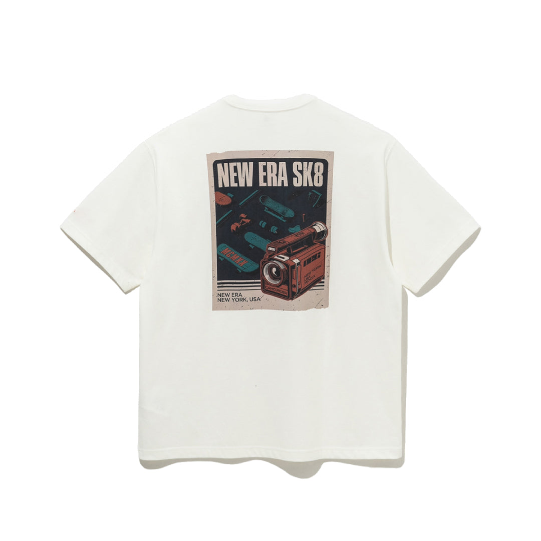 New Era Vintage Cam White Short Sleeve T-Shirt