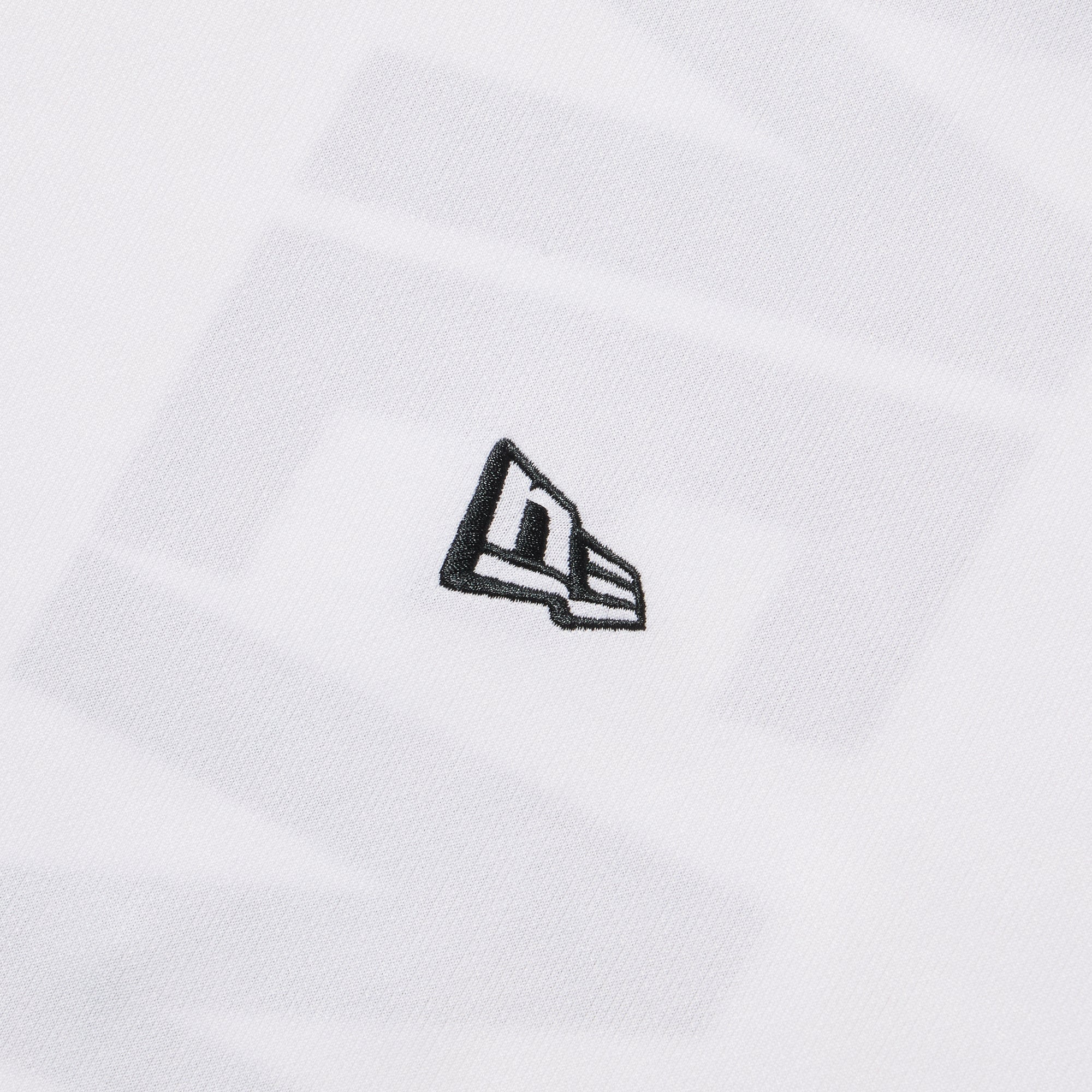 New Era Vertical Logo White Long Sleeve Tech T-Shirt