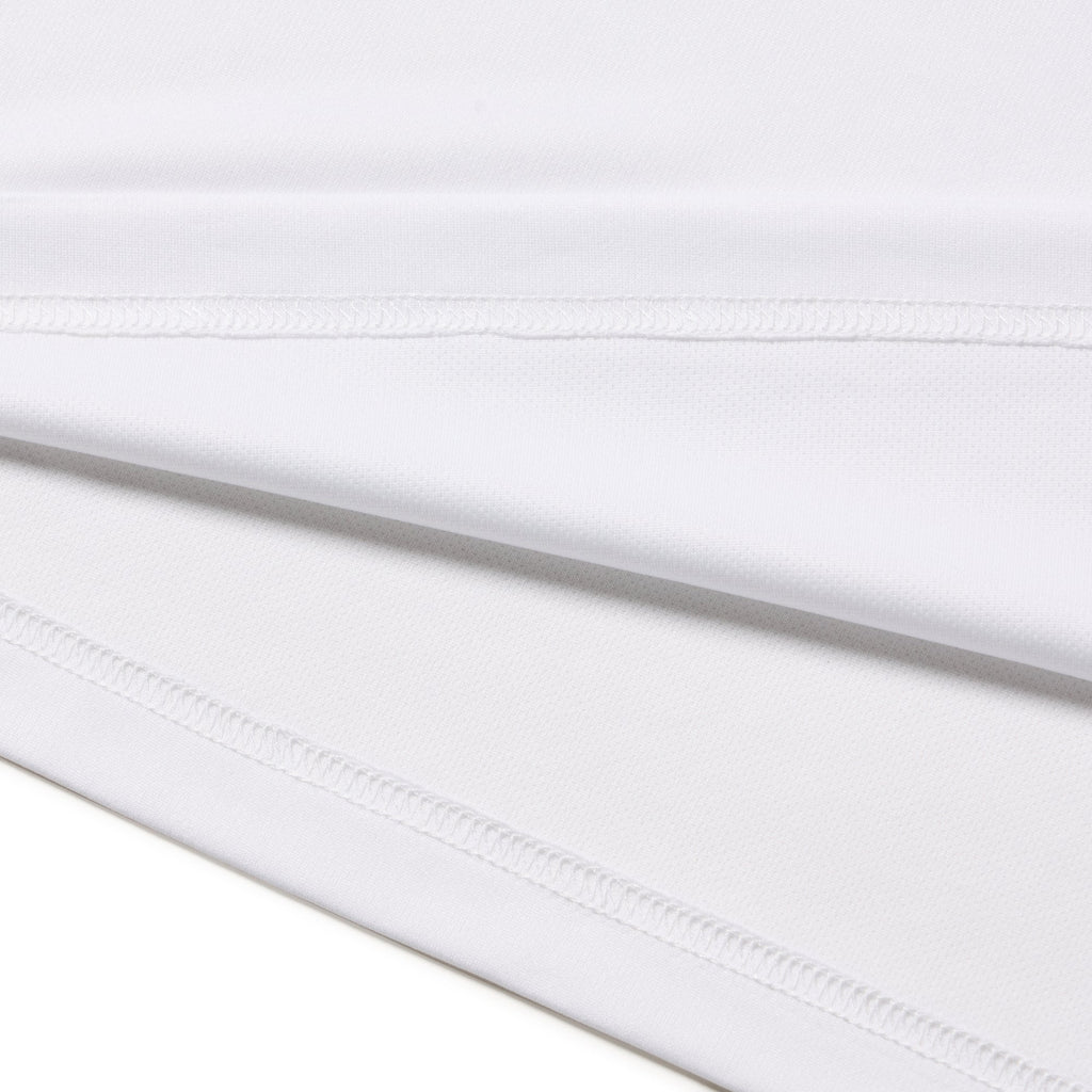 New Era Vertical Logo White Long Sleeve Tech T-Shirt