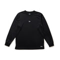 New Era Vertical Logo Black Long Sleeve Tech T-Shirt