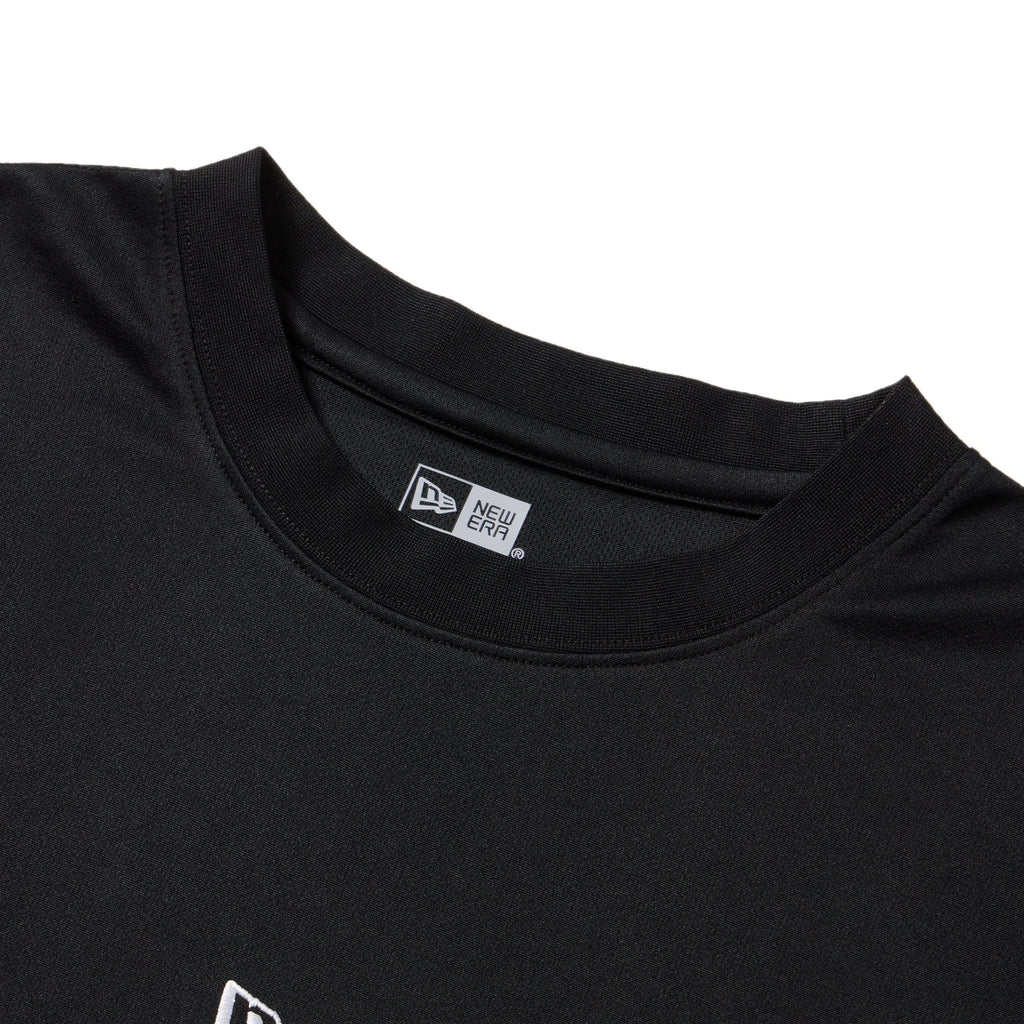 New Era Vertical Logo Black Long Sleeve Tech T-Shirt