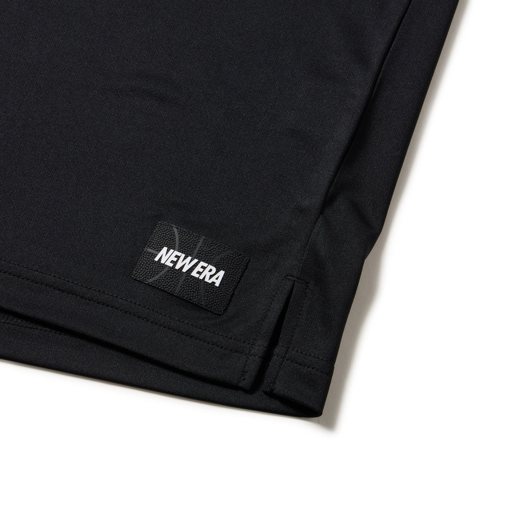 New Era Vertical Logo Black Long Sleeve Tech T-Shirt