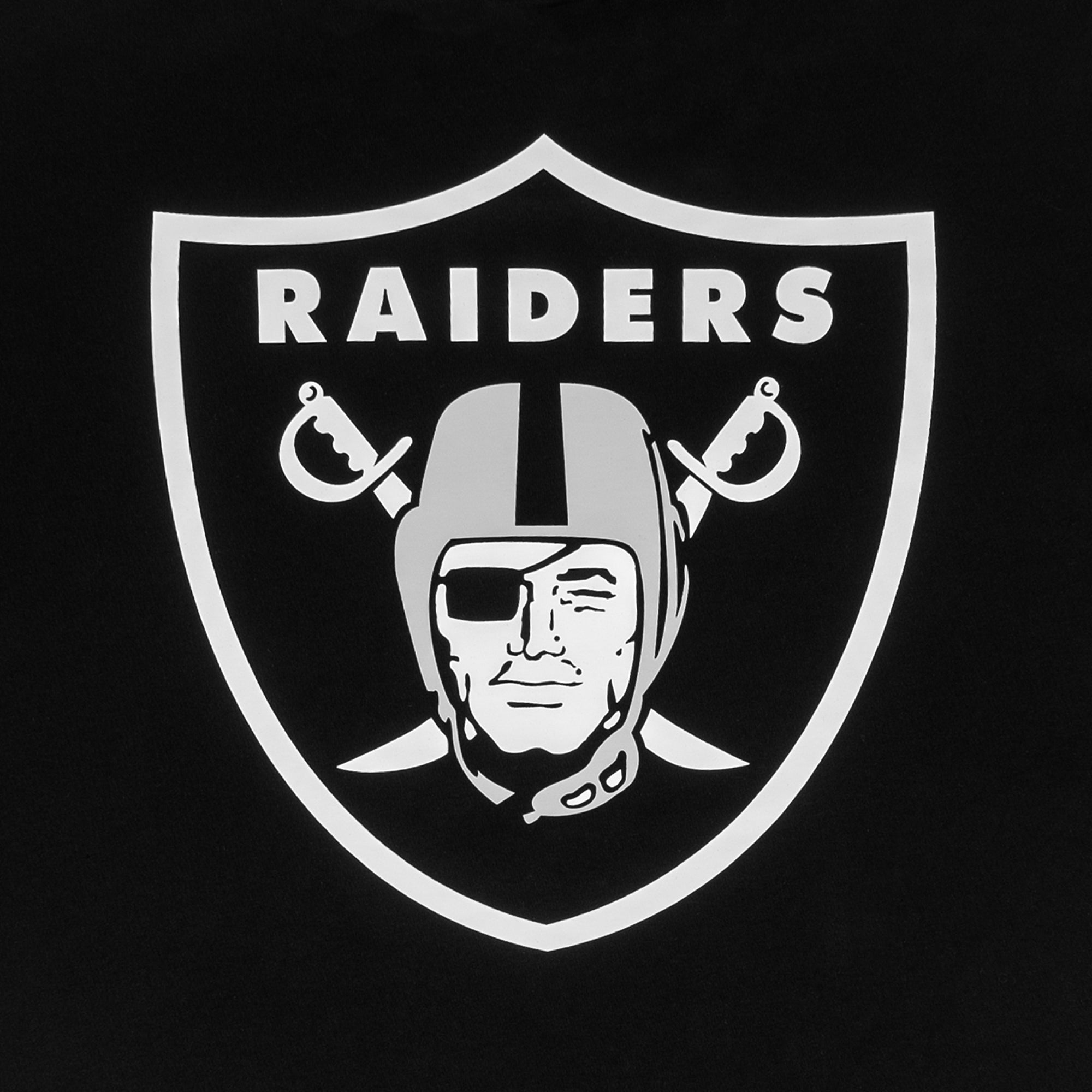 Las Vegas Raiders NFL Logo Black Oversized Short Sleeve T-Shirt