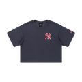 Women New York Yankees Color Era Graphite Boxy Tee