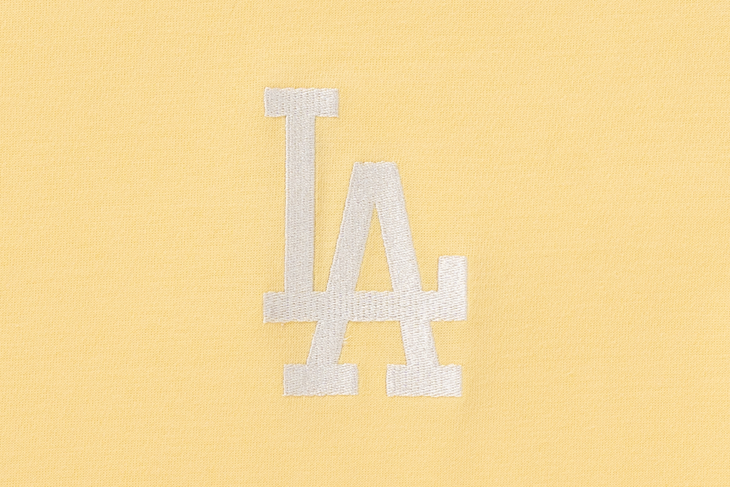 Los Angeles Dodgers Color Era Baby Yellow Women Boxy Tee