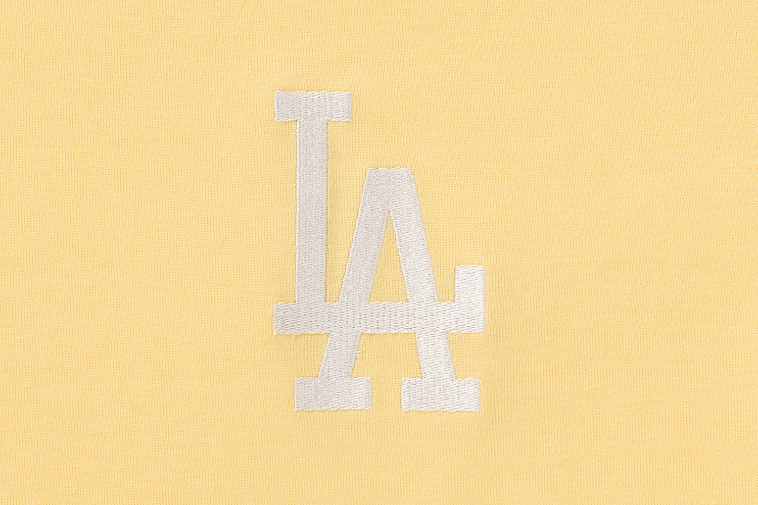 Los Angeles Dodgers Color Era Baby Yellow Women Boxy Tee