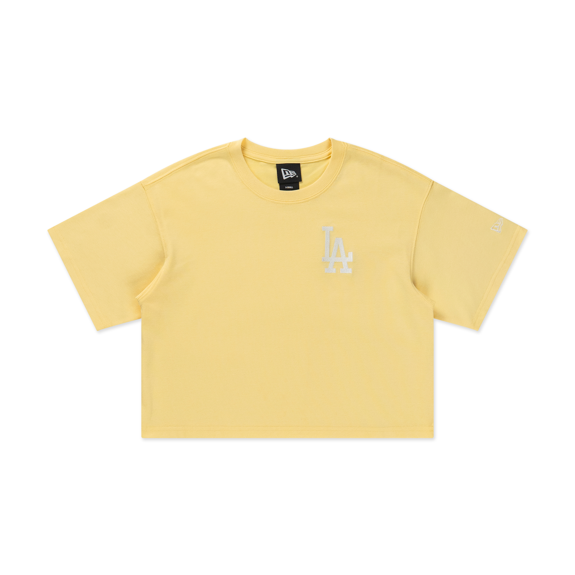 Los Angeles Dodgers Color Era Baby Yellow Women Boxy Tee