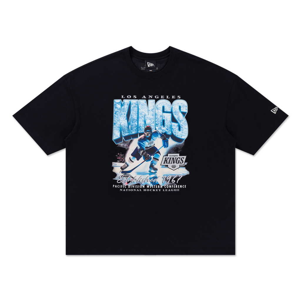 Los Angeles Kings NHL Ice Black Oversized Short Sleeve T-Shirt