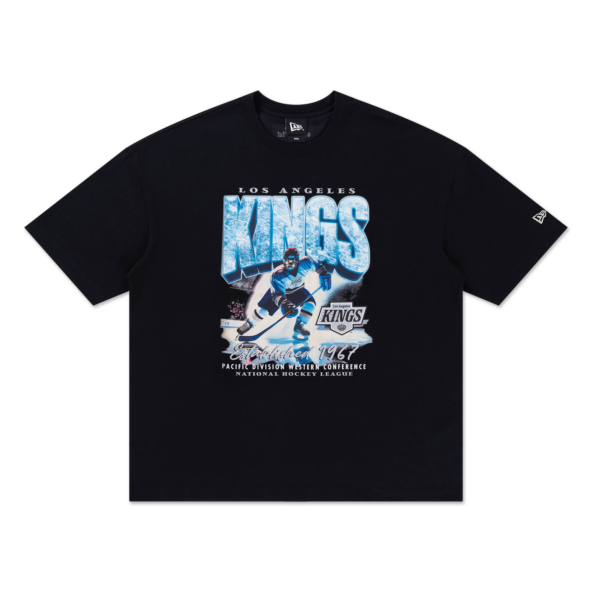 Los Angeles Kings NHL Ice Black Oversized Short Sleeve T-Shirt