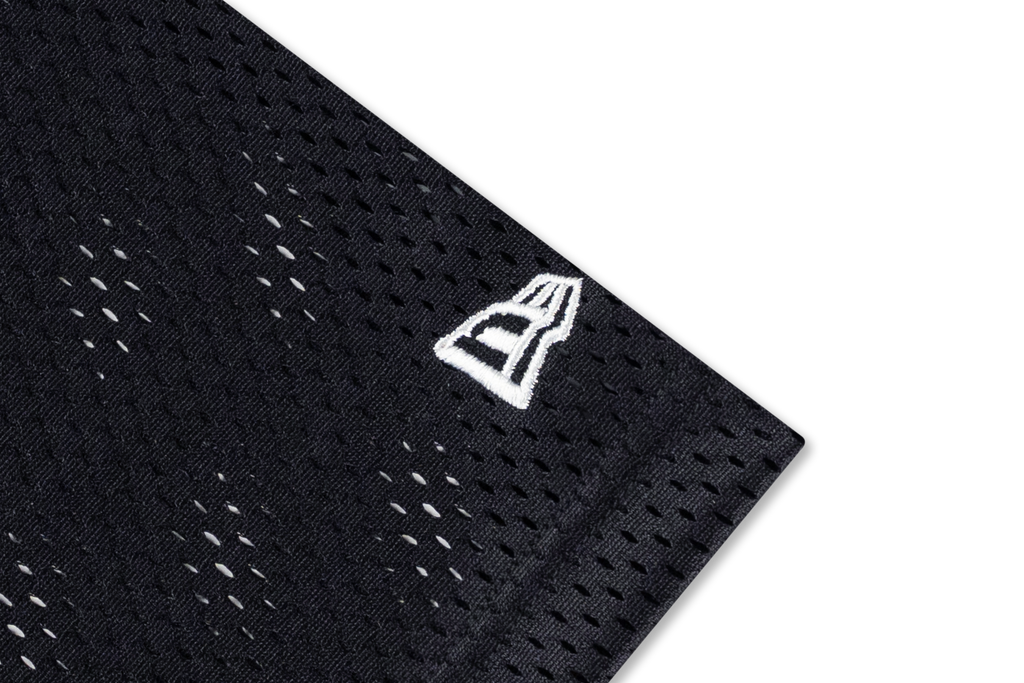 Las Vegas Raiders Mix League Cross Panels Black Oversized Short Sleeve T-Shirt