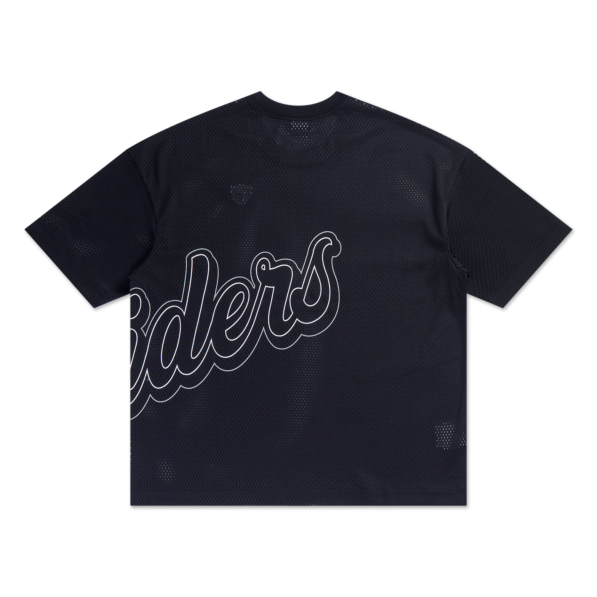 Las Vegas Raiders Mix League Cross Panels Black Oversized Short Sleeve T-Shirt