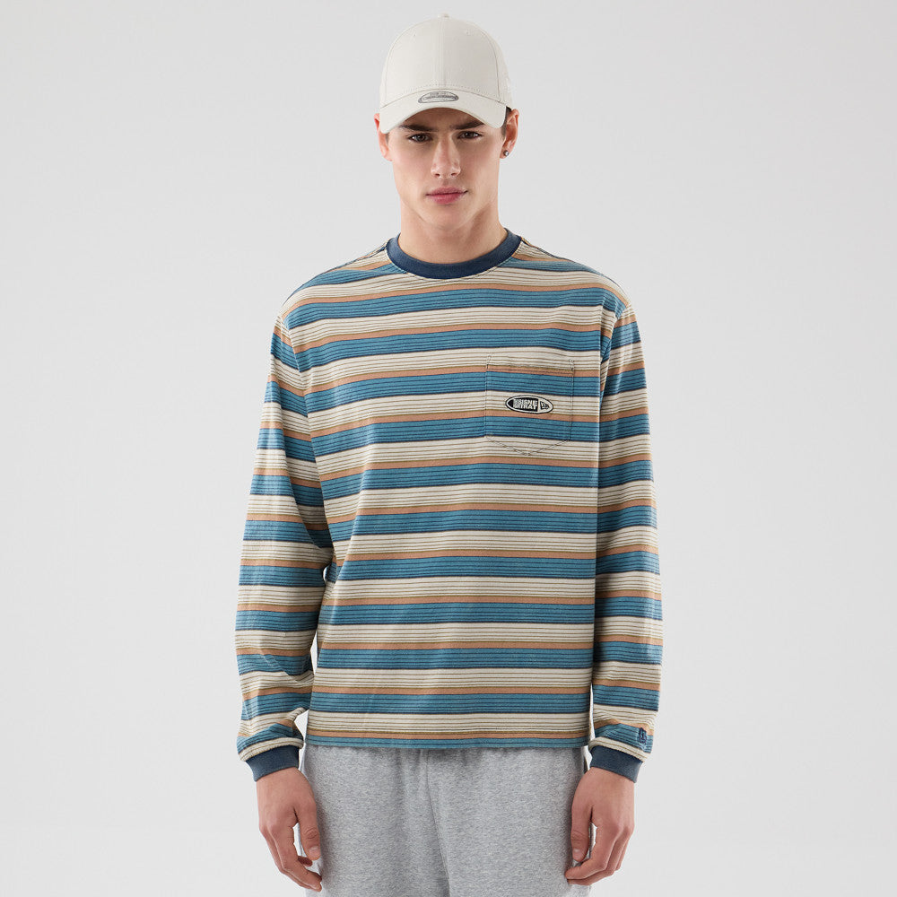 New Era x thisisneverthat Border Beige Long Sleeve T-Shirt