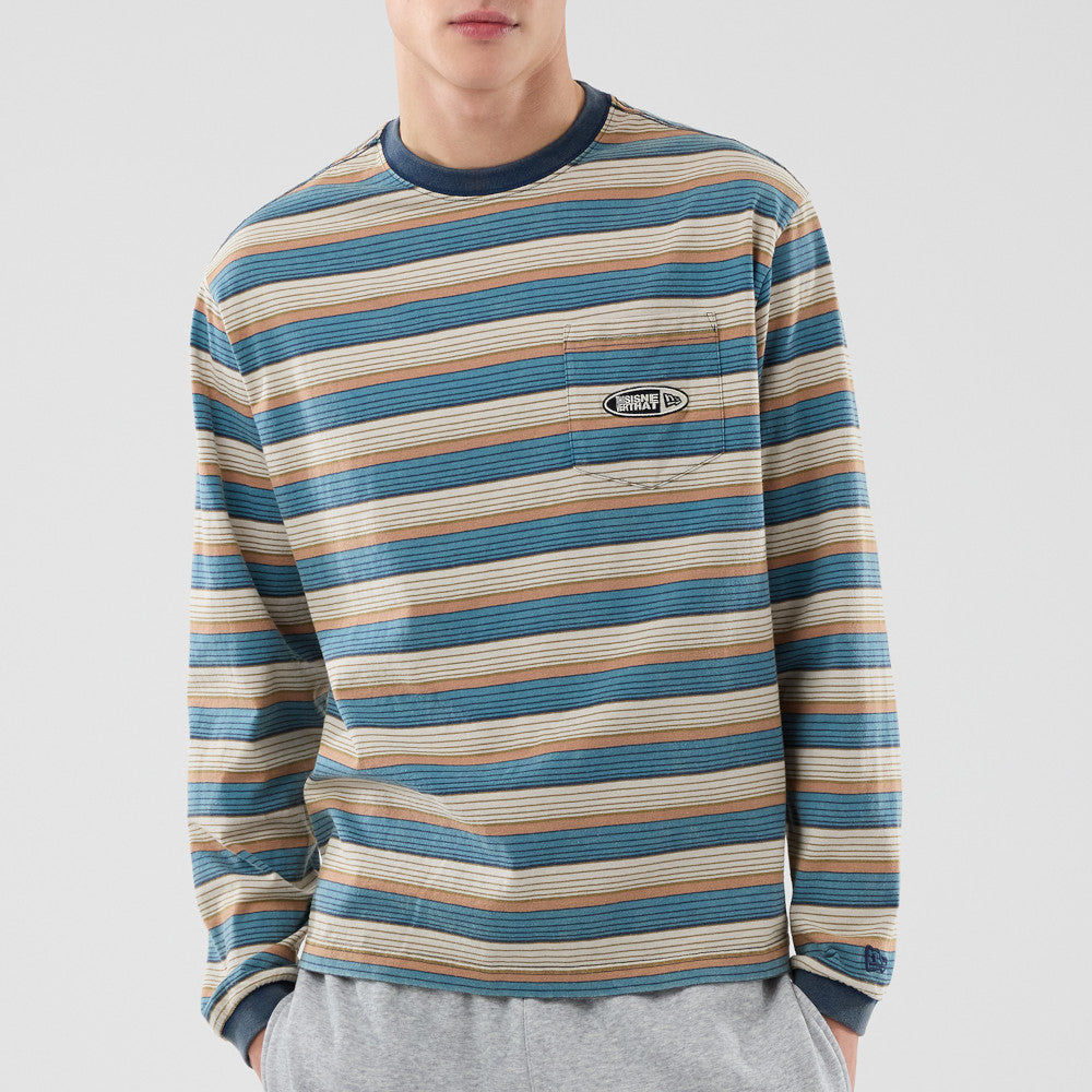 New Era x thisisneverthat Border Beige Long Sleeve T-Shirt