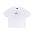 Los Angeles Dodgers MLB Logo White Oversized Short Sleeve T-Shirt