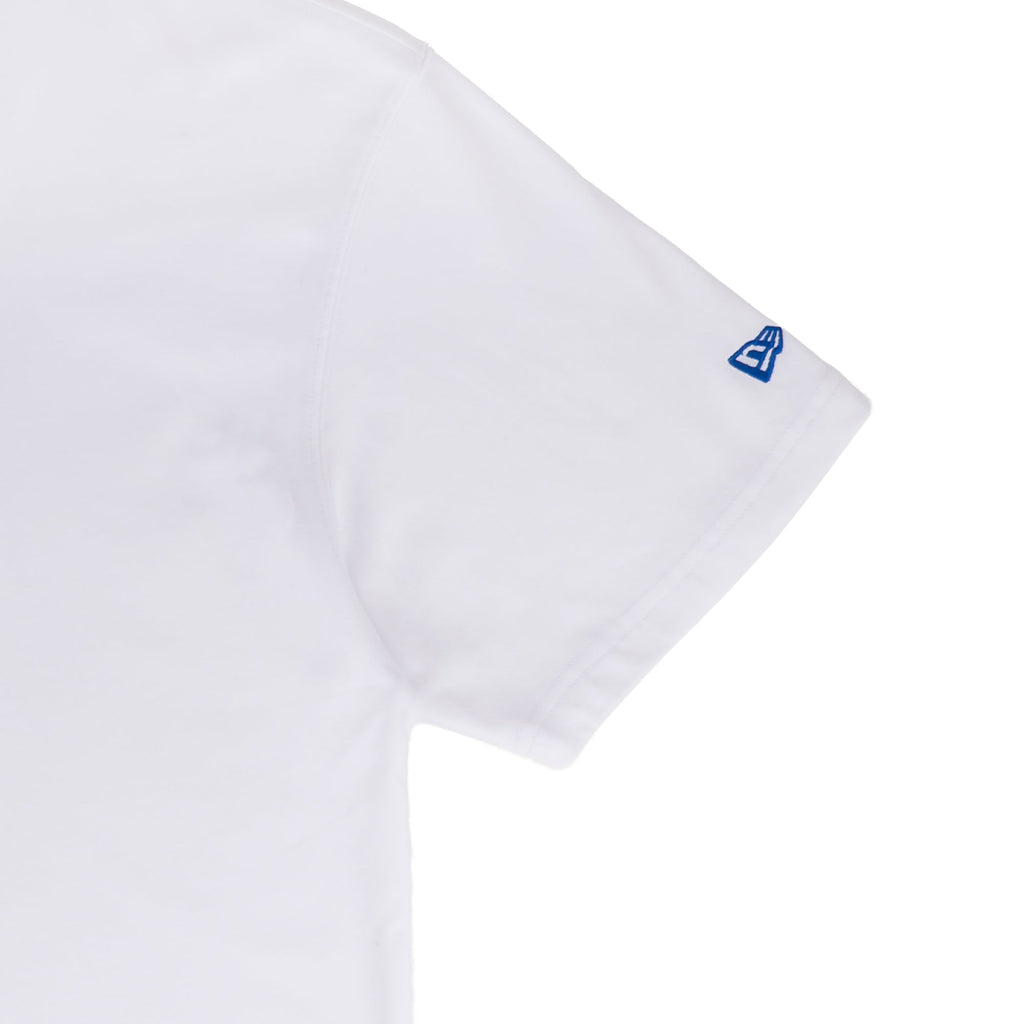 Los Angeles Dodgers MLB Logo White Oversized Short Sleeve T-Shirt