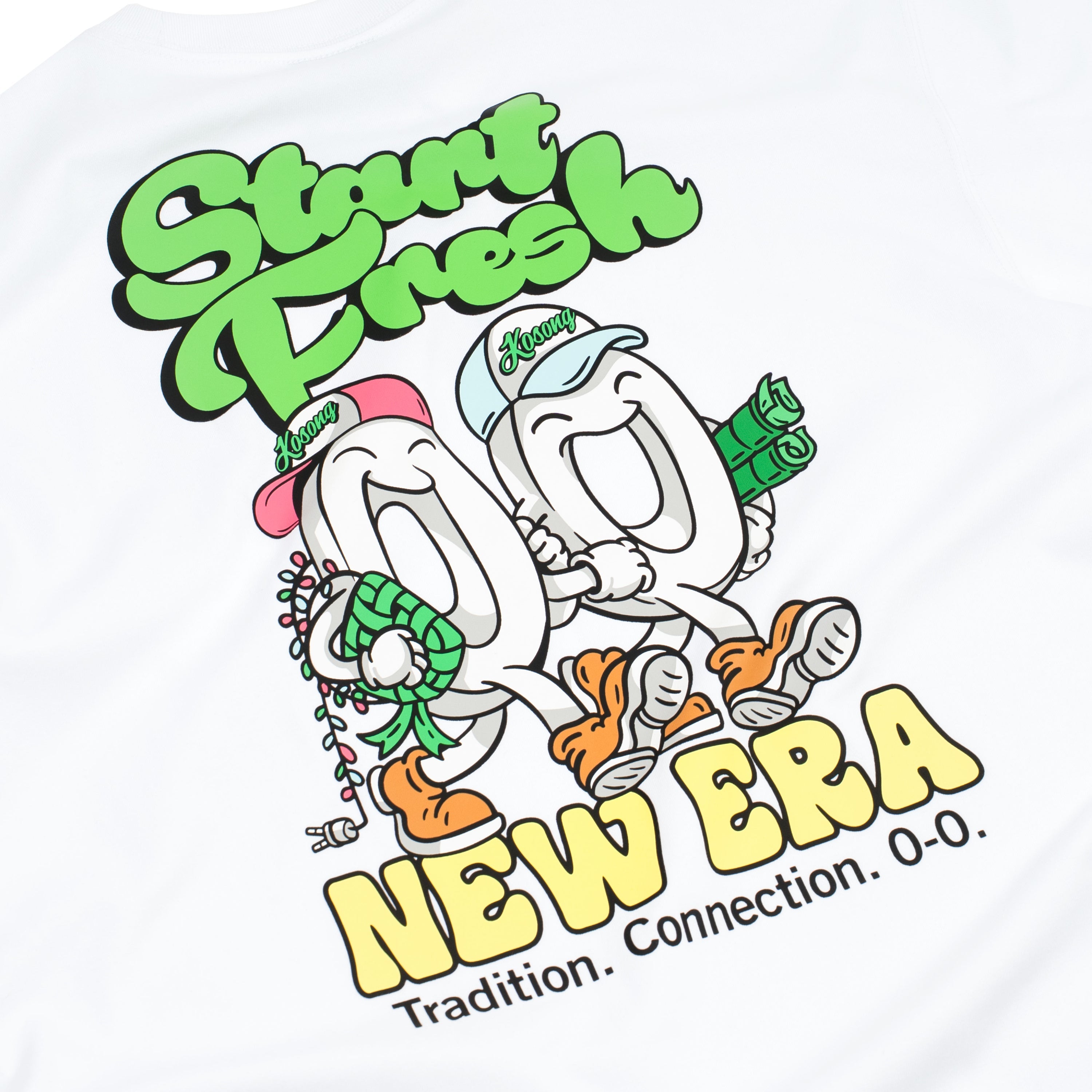 New Era Raya Kosong-Kosong White Short Sleeve T-Shirt