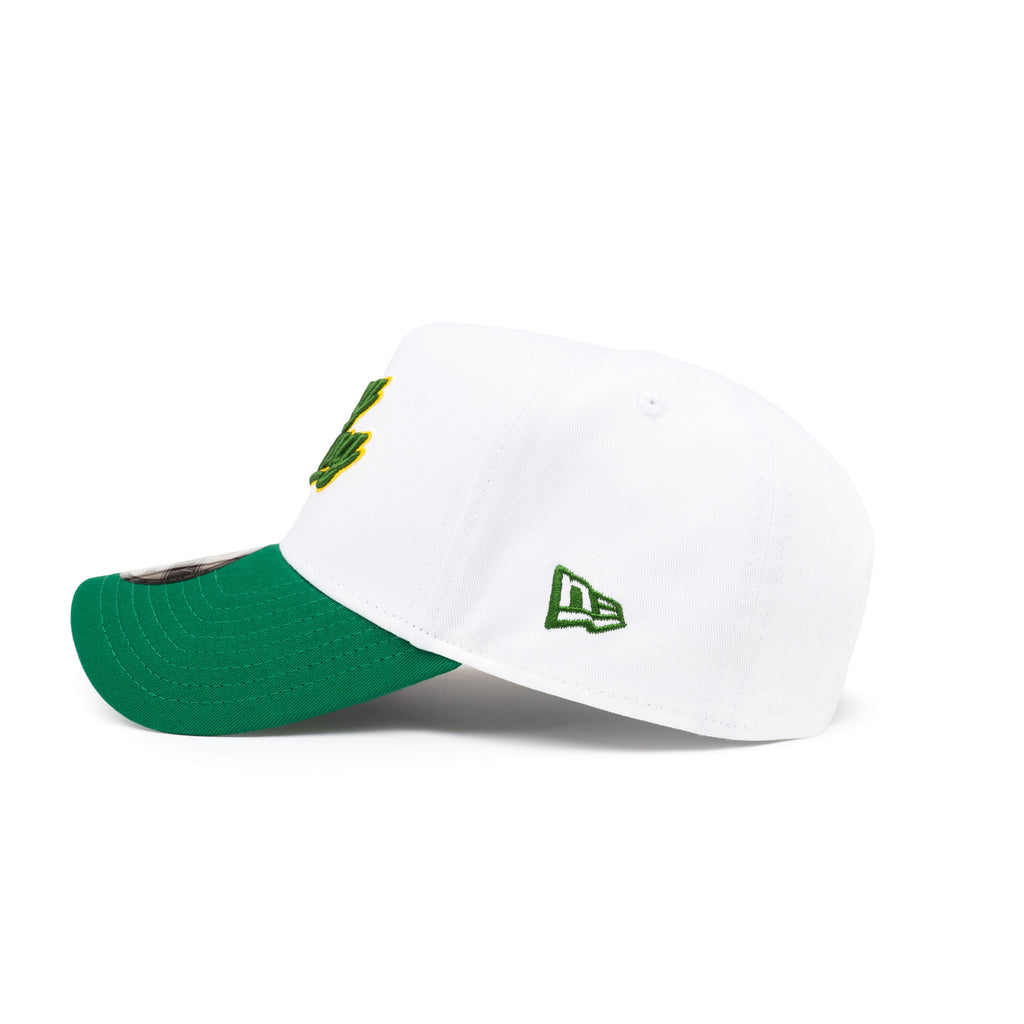 9FORTY A-Frame Raya Kosong-Kosong White Kelly Green Snapback
