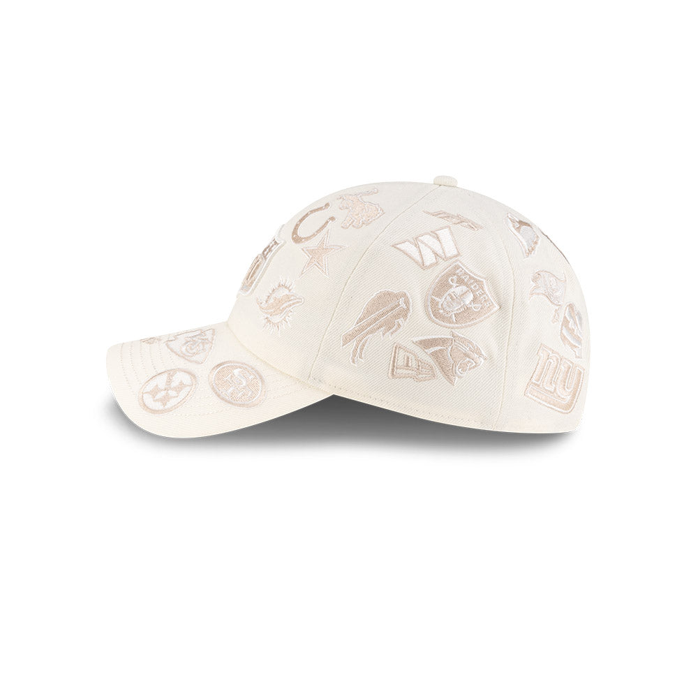 Casual Classic New Era x Bad Bunny x NFL 2026 All Over Chrome White Adjustable